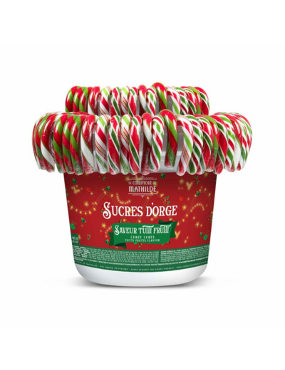 Sucres d'Orge de Noël Saveur Tutti Frutti 40G