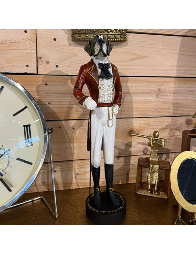 Figurine chien Grégoire 51x17x13cm