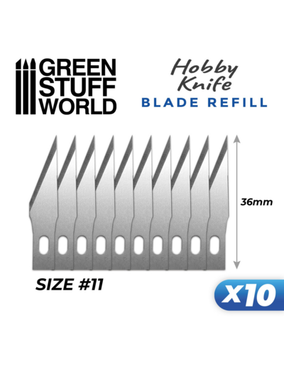10 Lames de rechange pour Couteau de Modeliste