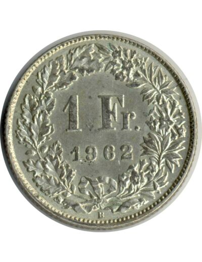 SUISSE 1 FRANC 1962 B TTB+