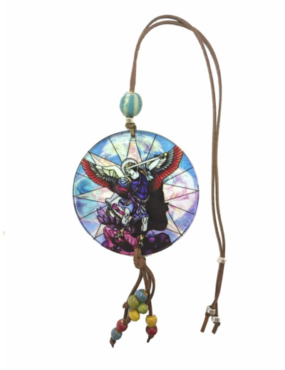 Pendentif pour voiture Acrylique D88mm - SAINT MICHEL