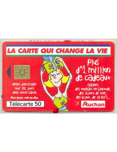 TELECARTE NSB 50 UNITES 09/99 CARTE AUCHAN ROUGE F1014