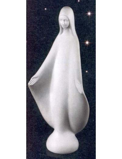 Vierge bras ouverts 35 cm porcelaine