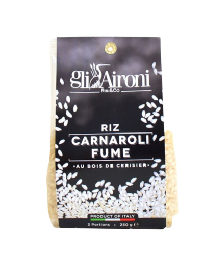 Riz Carnaroli fume au bois de cerisier 250g