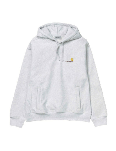 Sweat à capuche CARHARTT WIP Hooded American Script Ash Heather