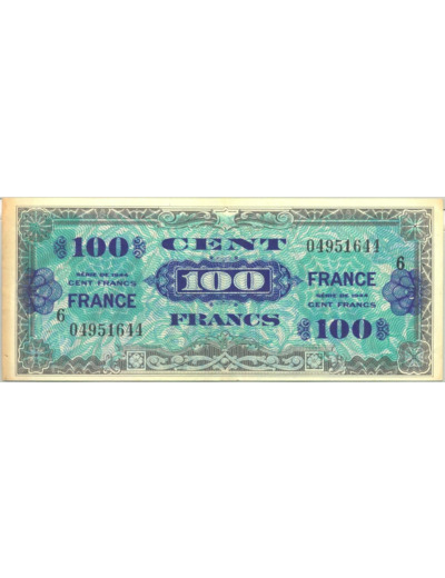 FRANCE 100 FRANCS Type FRANCE 1945 SERIE 6 SUP 644