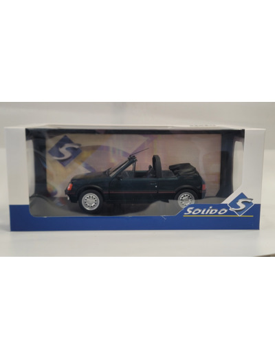 PEUGEOT 205 CTI 1986 VERTE SOLIDO 1/18 BOITE D'ORIGINE NEUF