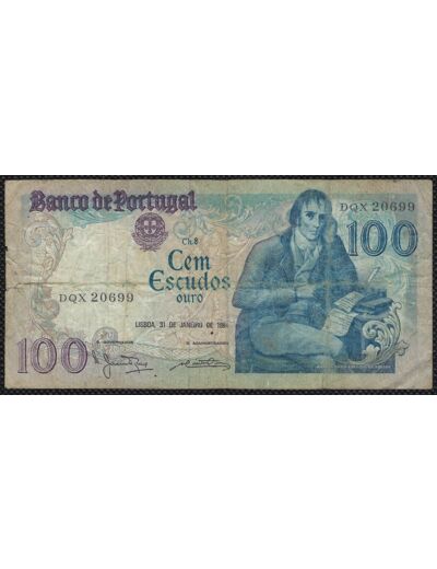 PORTUGAL 100 ESCUDOS 31-01-1984 DQX TB+ (W178c)