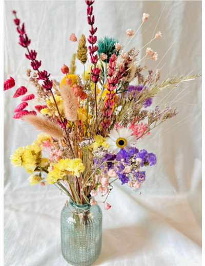 Bouquet séché en fiole VALÉRIE