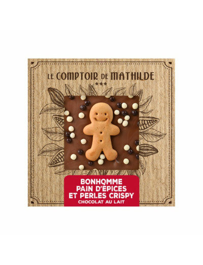 Tablette Chocolat Lait Bonhomme Pain d'Epice 80G