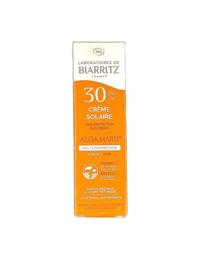 Crème Solaire Visage SPF30 50ml