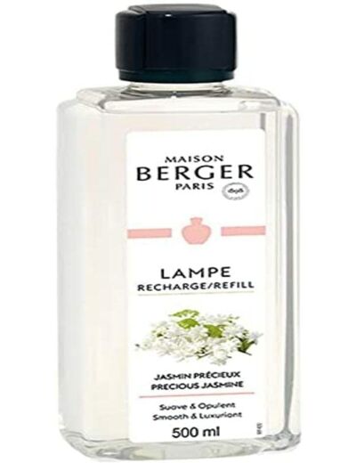 Parfum JASMIN PRECIEUX - 500 ml - Recharge de parfum pour Lampe Berger