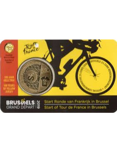 BELGIQUE 2019 2,5 EURO TOUR DE FRANCE COINCARD VERSION FLAMANDE