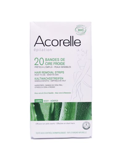 Bandes De Cire Froide Par 20 Bio