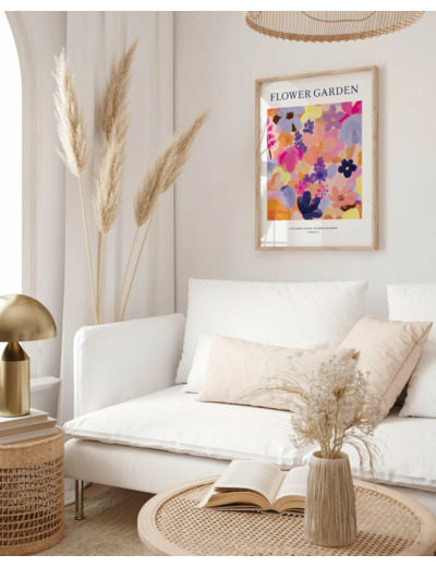 Affiche A5 - Flower Garden - All the ways to say