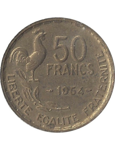 FRANCE 50 FRANCS GUIRAUD 1954 PEU TTB+ N1