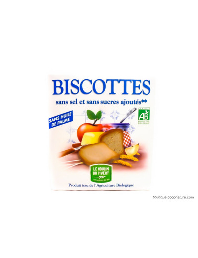 Biscottes Sans Sel et Sans Sucres Ajoutés Bio 270g