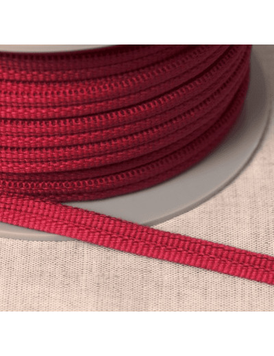 Double passepoil 518 framboise C78 9mm 100%polyester le mètre