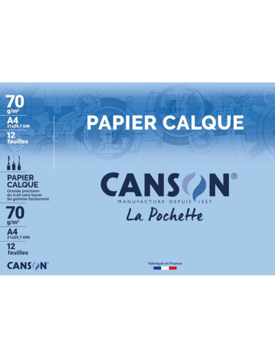 Pochette de papier calque - A4