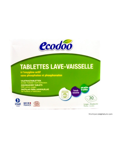 Lave-vaisselle Ecocert 30 Tablettes