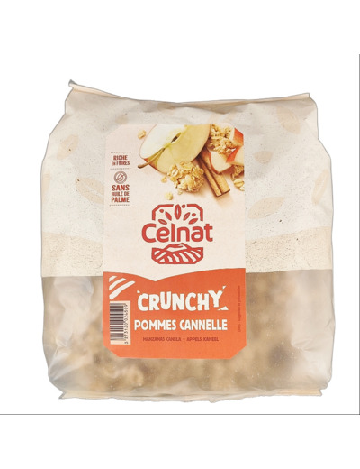 Céréales Crunchy Pommes Cannelle Bio 500g