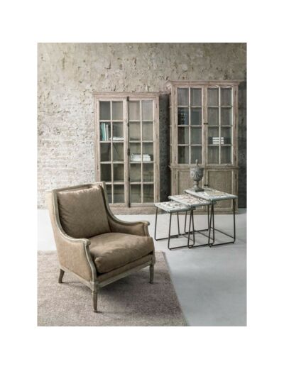 Fauteuil Caterina beige 75x85x98cm