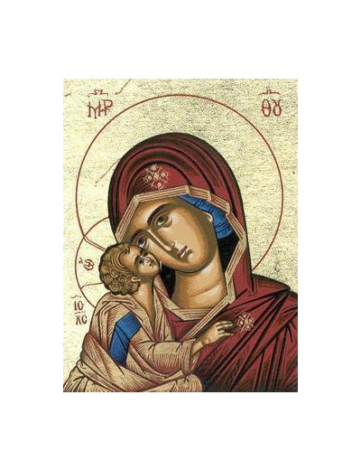 Icône sérigraphiée MDF  12*18 cm- KORSUN ROUGE