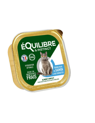 Équilibre & Instinct, Pâtée riche en saumon & aux courgettes - 85g
