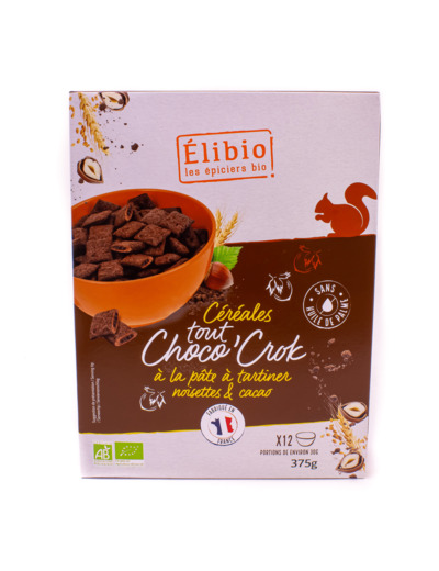 Céréales Déjeuner Tout Choco'Crok Bio 375g