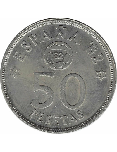 ESPAGNE 50 PESETAS 1980 (81) TTB+
