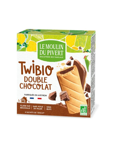 Twibio Fourrés Double chocolat 150g