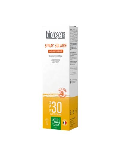 Spray solaire hypoallergénique SPF 30 Peaux claires et légèrement hâlées 90ml