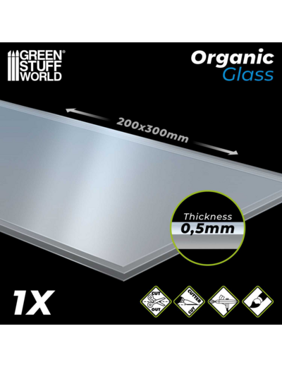 Feuilles de verre plastique transparent
