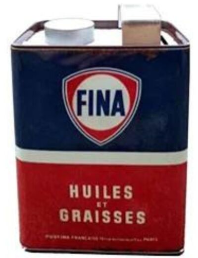 Tirelire bidon FINA Huiles et Graisses