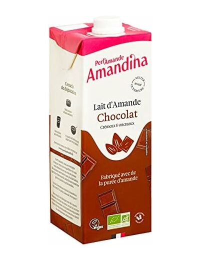 Boisson amande Amandina chocolat 1L PERLAMANDE