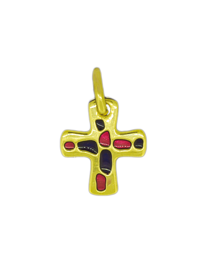Croix en Plaqué Or 16mm - VITRAIL