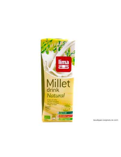 Boisson Millet Natural Sans Sucres Ajoutés Bio 1L