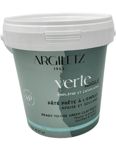 Argile verte pate pae 1kg Argiletz