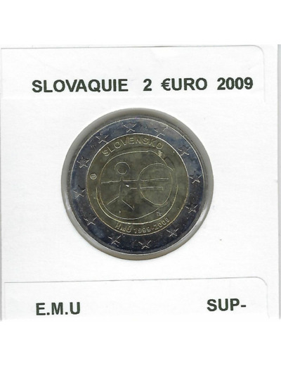 SLOVAQUIE 2009 2 EURO COMMEMORATIVE E.M.U SUP-