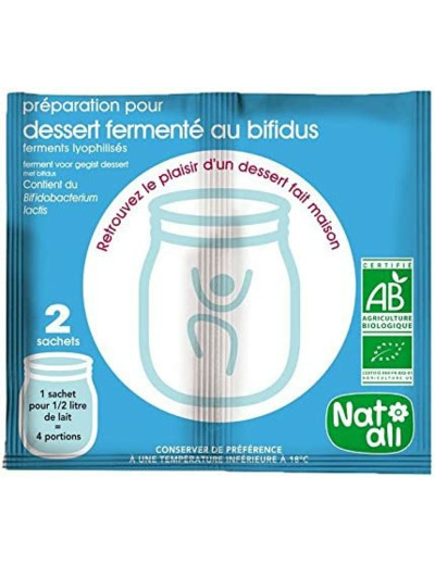 Ferment yaourt Bifidus nature 2x6g Nat Ali