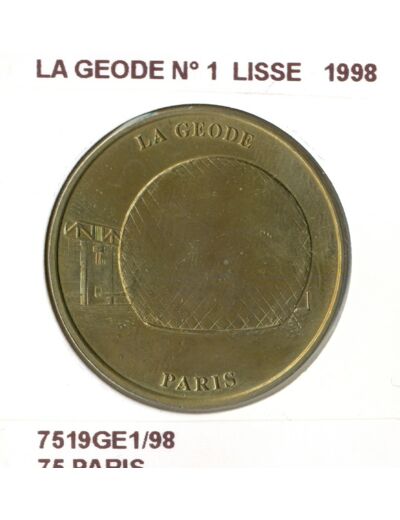 75 PARIS LA GEODE N1 LISSE 1998 SUP-