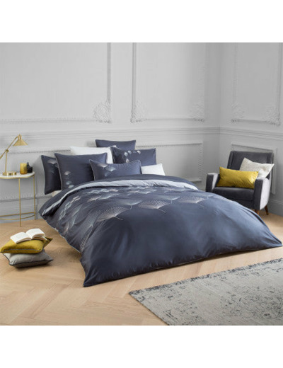 Housse de couette PISTIL BLEU NUIT Garnier-Thiebaut