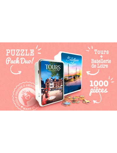 PACK DUO - Puzzles Tours et Batellerie de Loire