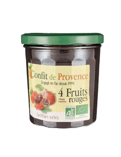 Confiture 4 Fruits Rouges 370g Bio