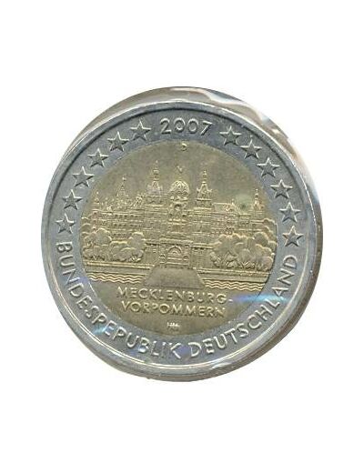 Allemagne 2007 D 2 EURO COMMEMORATIVE MECKLENBURG SUP