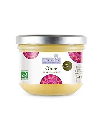 GHEE (BEURRE CLARIFIE) 180G Bio Planete