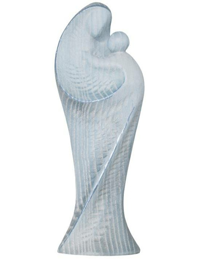 Vierge de la MEDITATION en bois 11cm- BLEUE