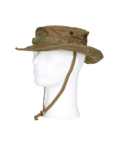 Chapeau de brousse militaire souple avec fil mémoire - Coyote