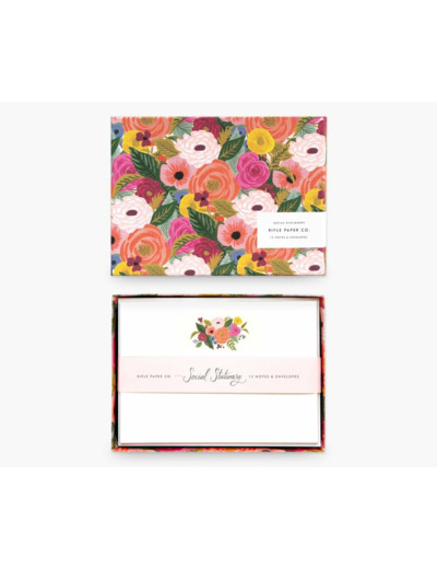 Set de 12 cartes Juliet Rose Garden Party - Rifle Paper Co