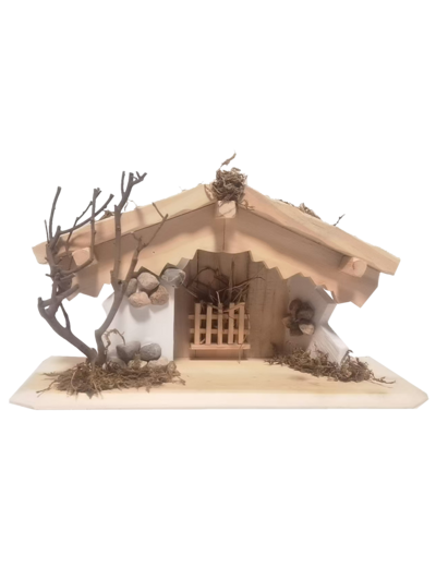 CABANE en bois clair 25xProf 10x Ht15cm